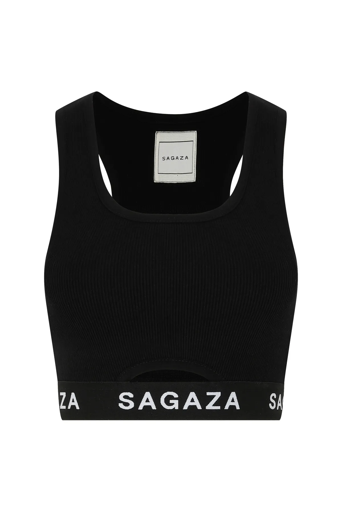 SAGAZA  Bustier - Schwarz - Slogan