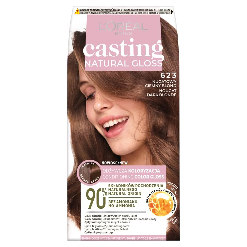 Фарба за косу Casting Natural Gloss, 623 Нугат тамно плава
