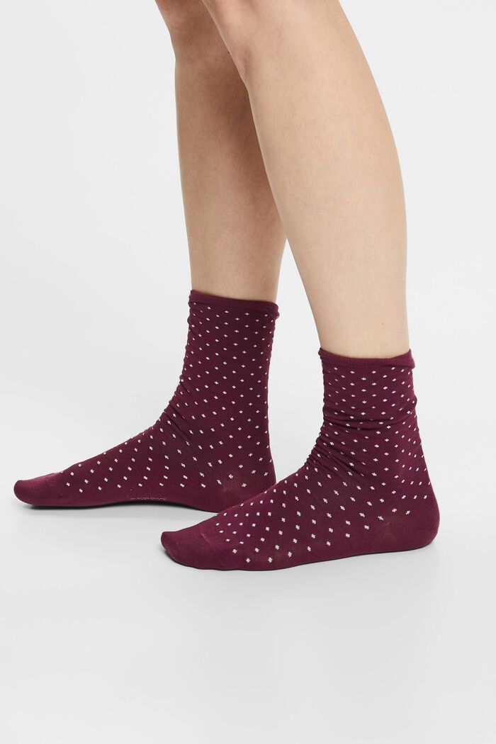 2er-Set Socken mit Polka Dots, Bio-Baumwolle