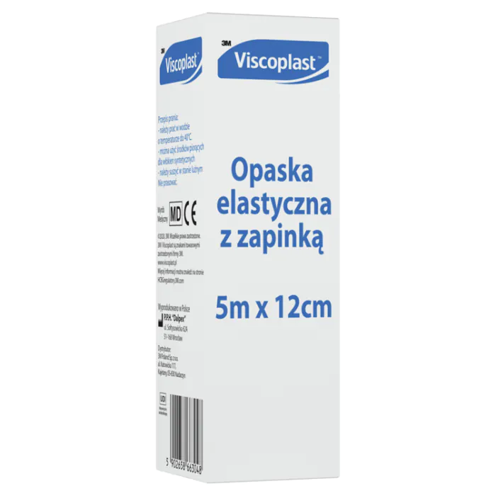 Viscoplast, bandagem elástica com fecho, 5x0,12m