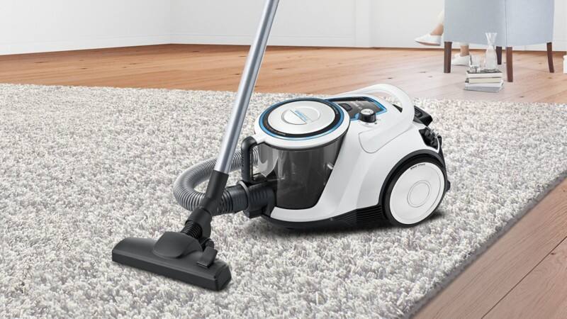 Bosch Beutelloser Staubsauger BGC41LSIL Weiß HEPA, Hygiene