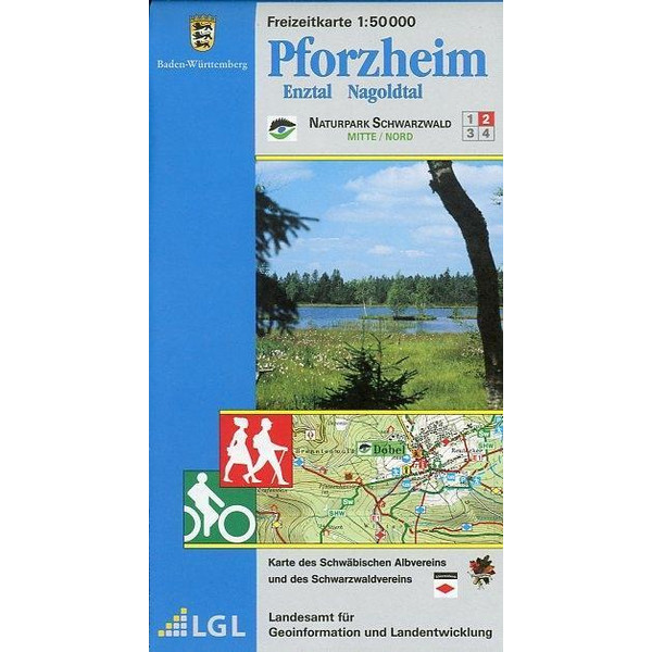 Freizeitkarte Pforzheim  1 : 50 000 - Wanderkarte