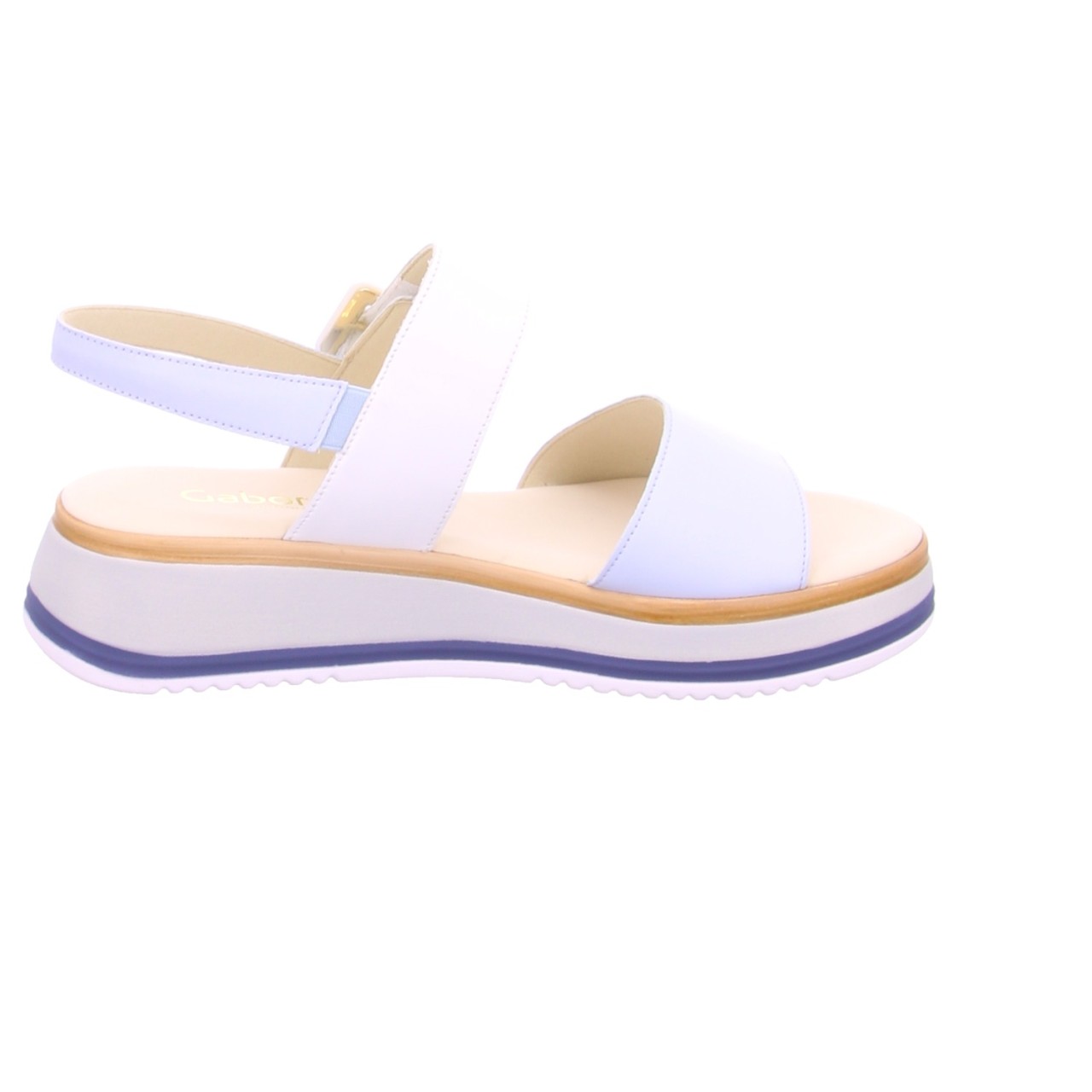 GABOR Komfort Sandalen blau Plateau Sandale
