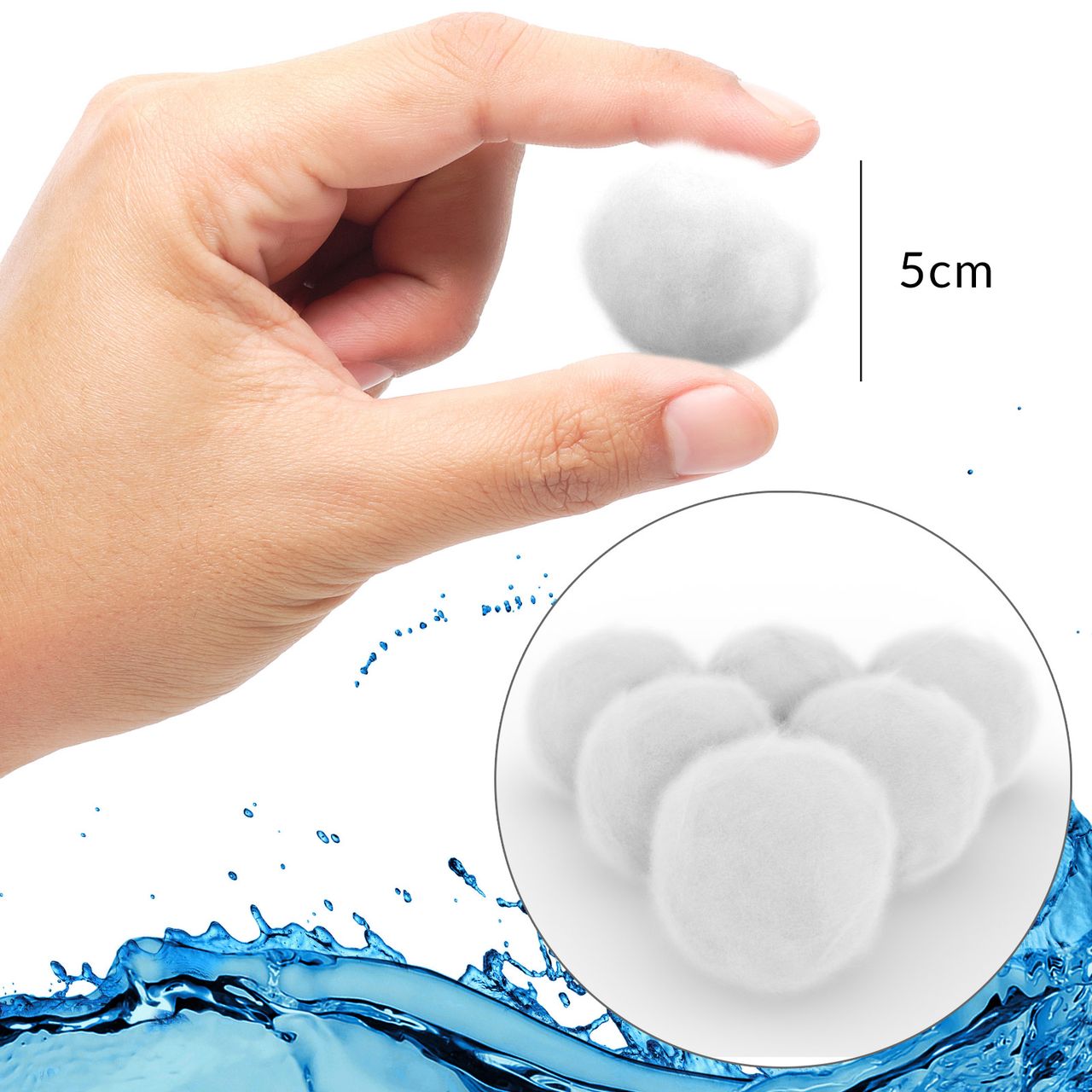 Casaria monzana® Filterbälle für Sandfilterpumpen 700g