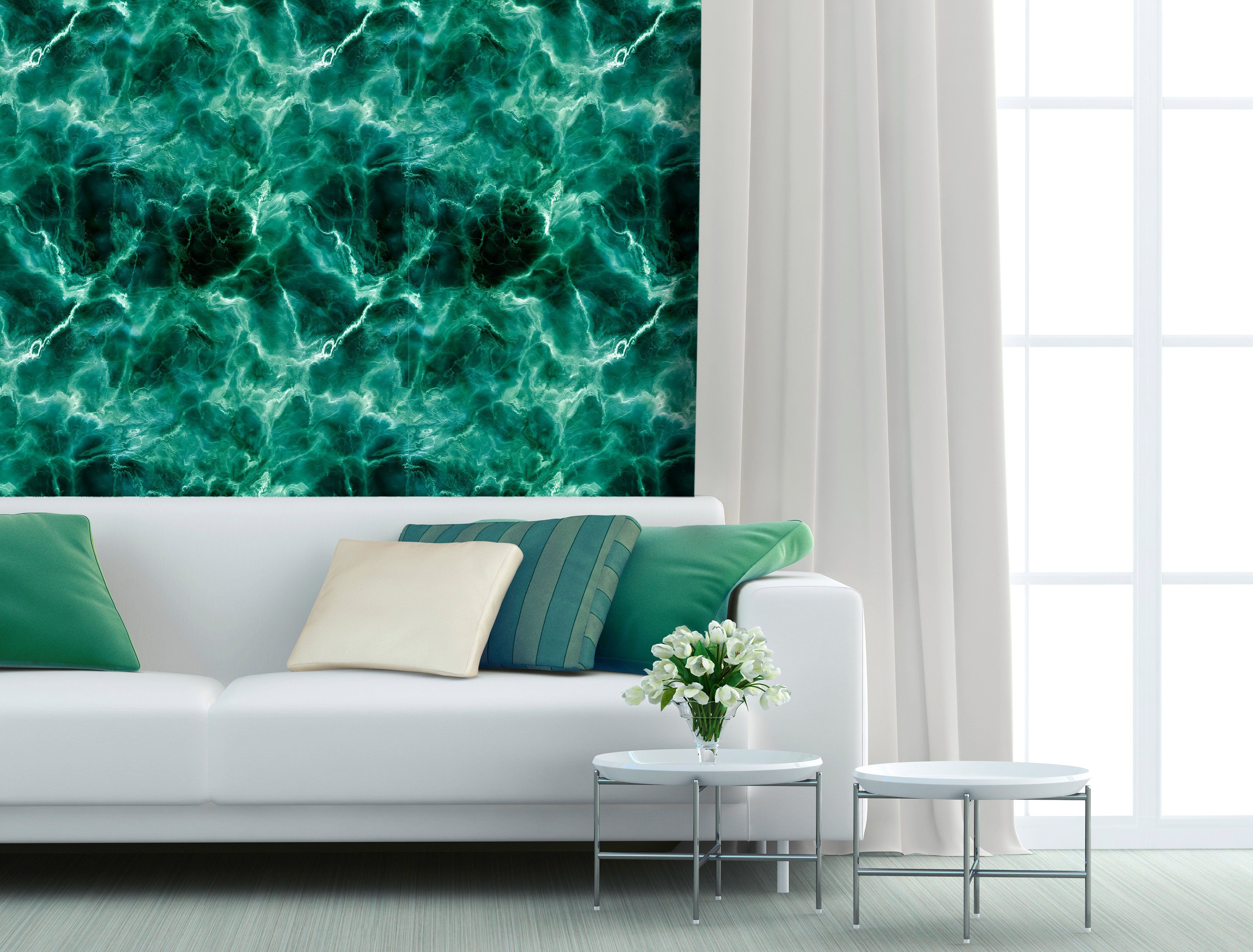 queence Vinyltapete Ubbeaqu, Steinoptik, 90 x 250 cm, selbstklebend