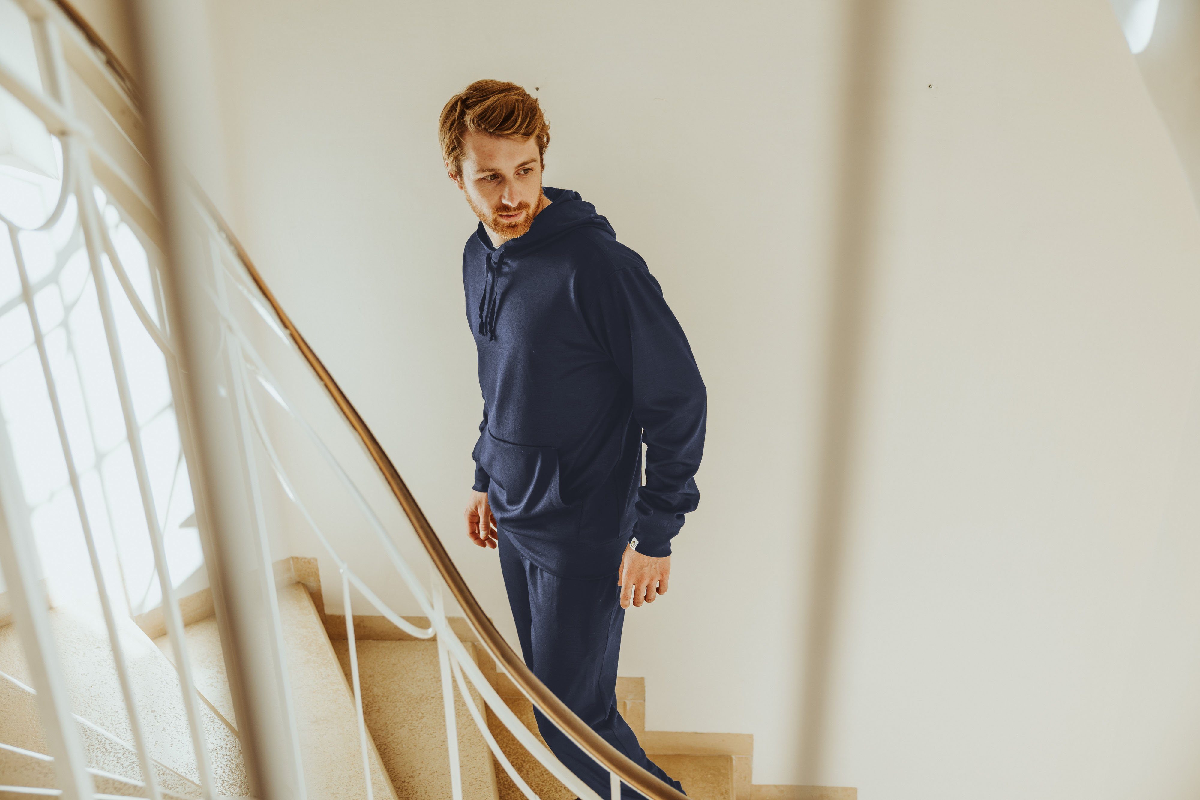 Kaipara - Merino Sportswear Jogginghose URBAN Merino Jogginghose Herren 270 (1-tlg) aus reiner Merinowolle Made in Germany