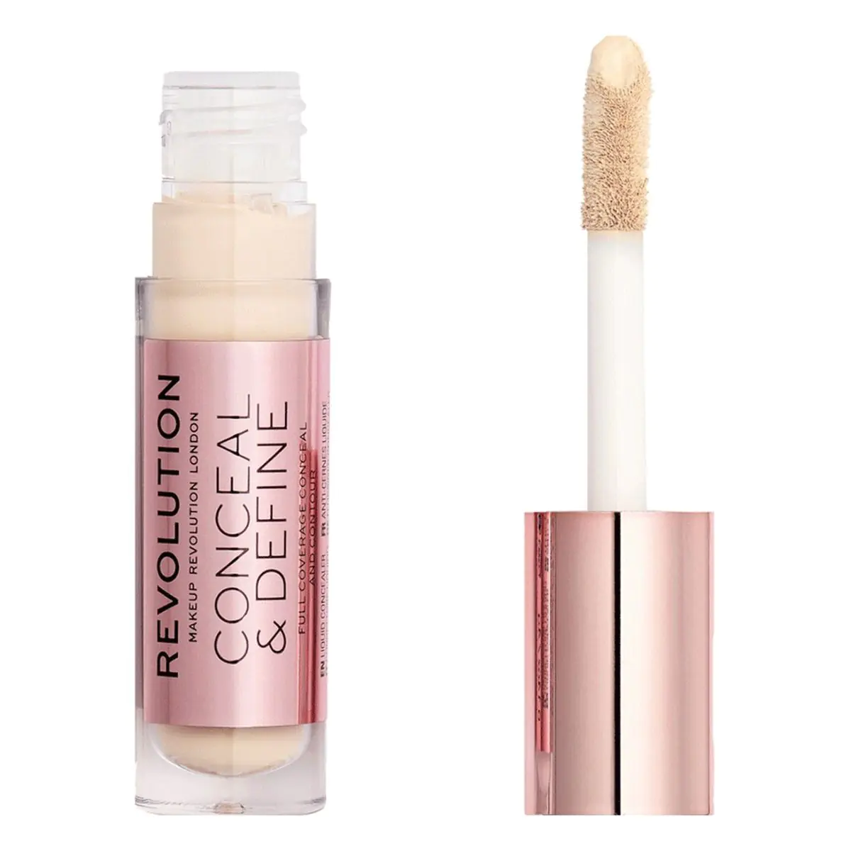 MAKEUP REVOLUTION maskuojamasis ir paryškinantis veido maskuoklis C1 4ml