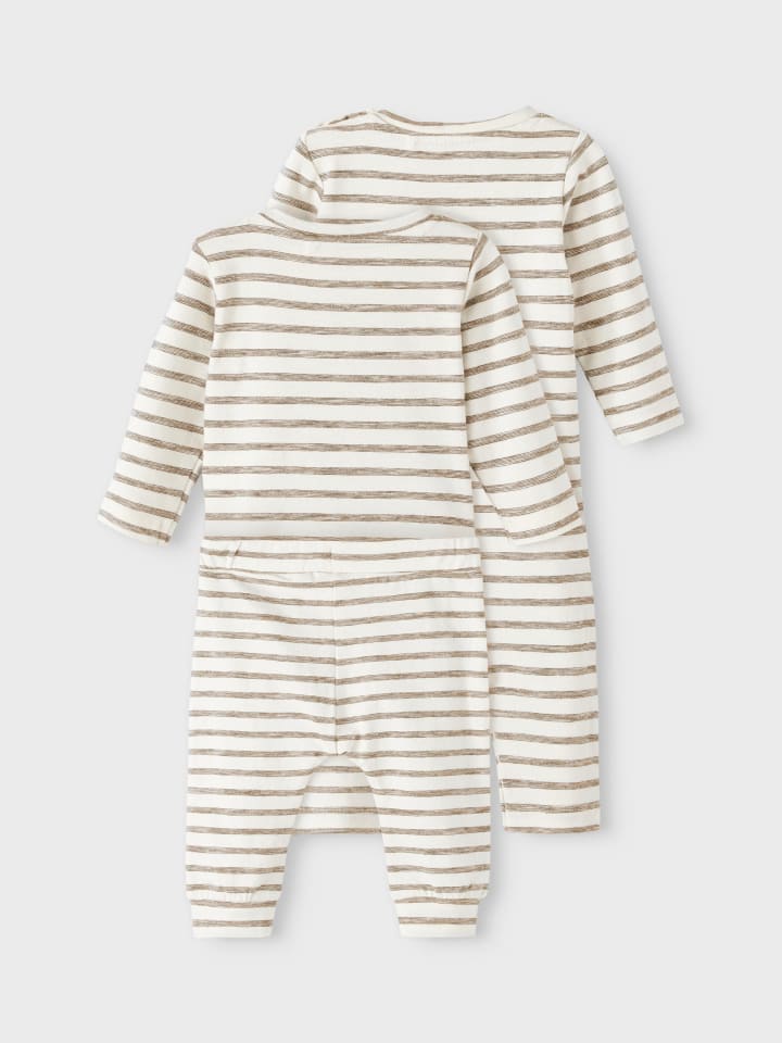 name it Baby Geschenkset Body, Einteiler, Shirt und Hose in Braun günstig kaufen
