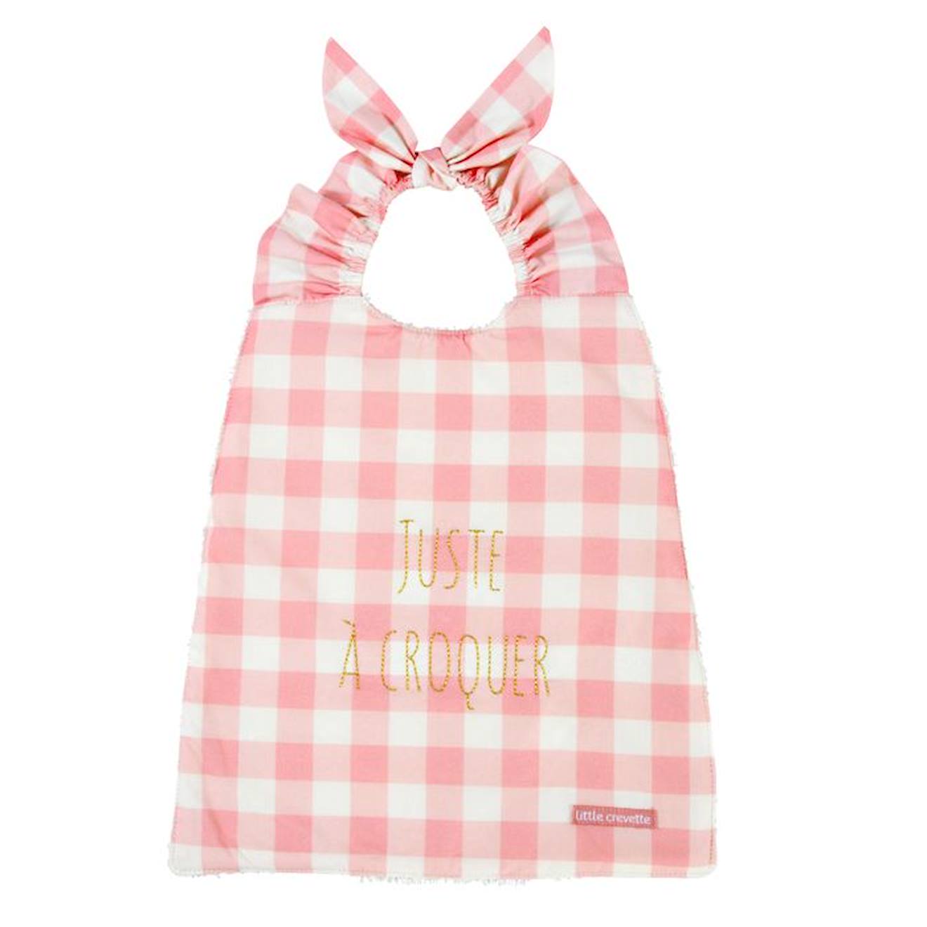 Coffret cadeau bavoir élastiqué Dînette beige