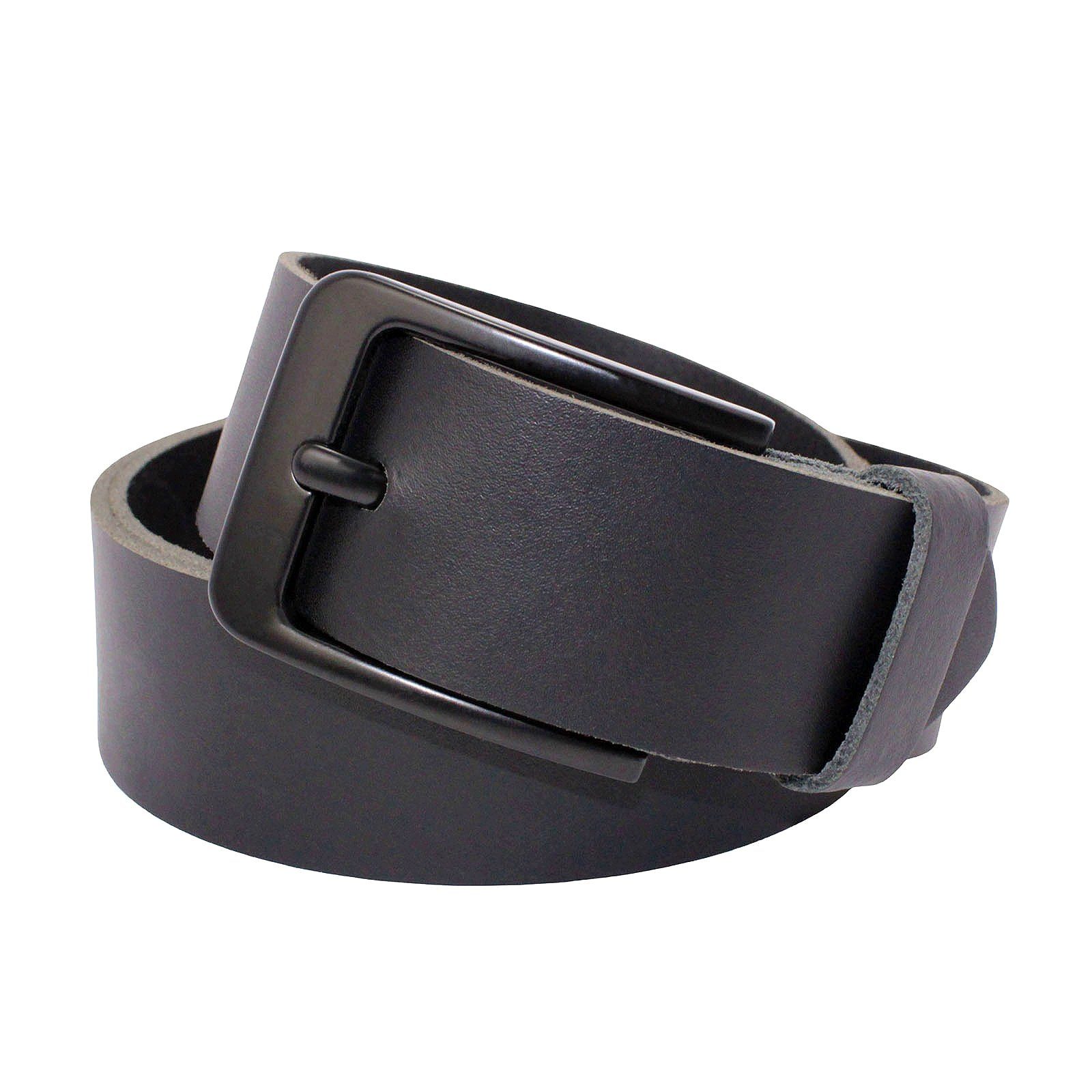 Manza Ledergürtel Gürtel Ledergürtel 4cm breit Echt Leder Jeansgürtel Unisex Echt Leder, 4cm breit, Kürzbar, Aus einen Stück gefertigt, kein vernähtes oder verklebtes Leder, Made in Germany
