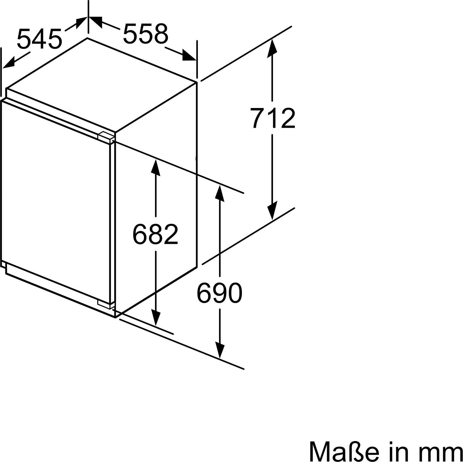 NEFF Einbaugefrierschrank N 50 GI1113FE0, 71,2 cm hoch, 55,8 cm breit