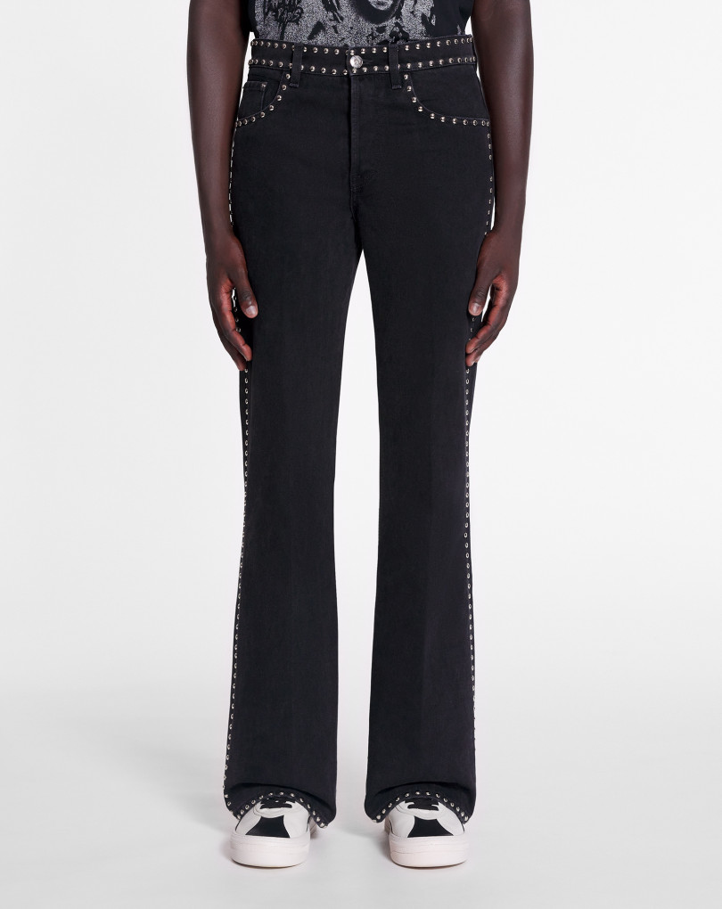 LANVIN X FUTURE PANTALON ÉVASÉ À CLOUS
