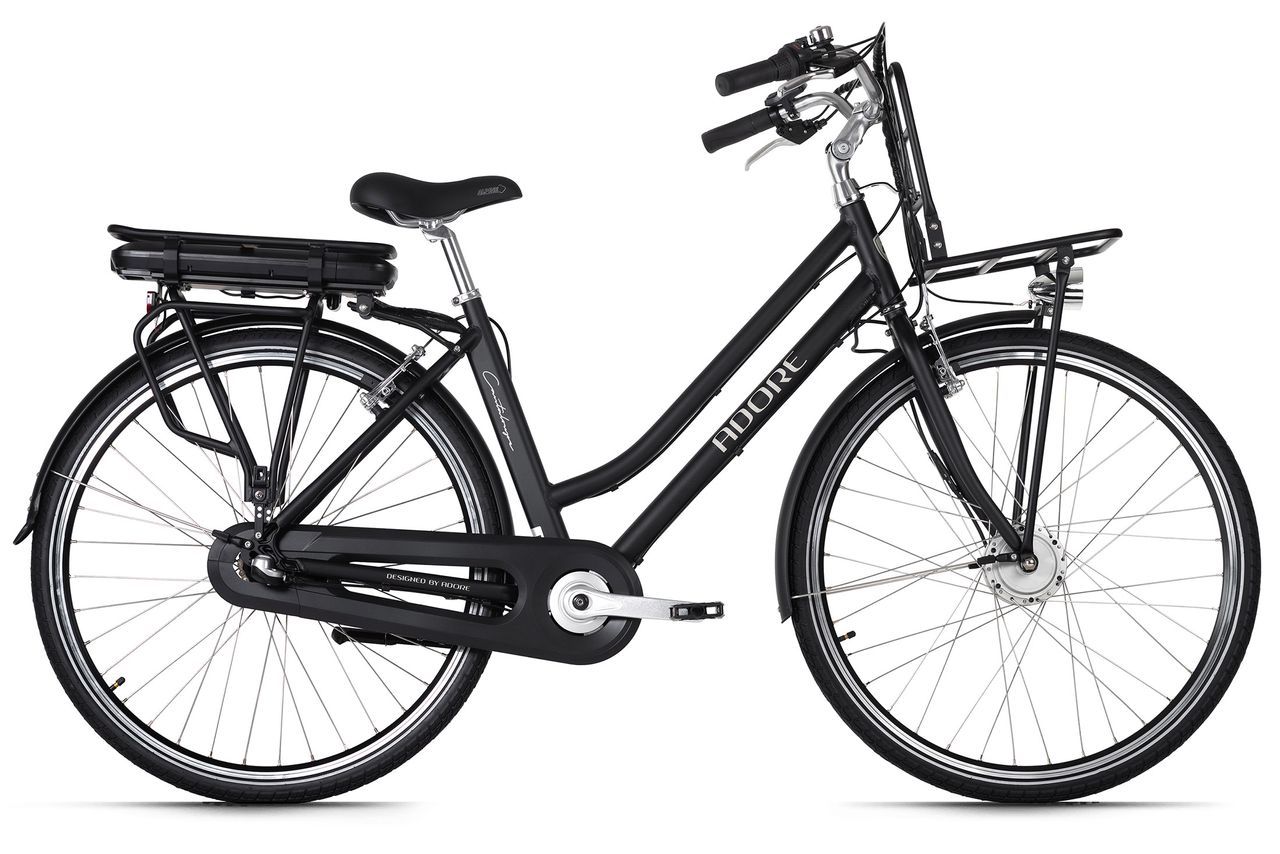 KS Cycling Adore Alu E-City-Bike Damen 28'' Cantaloupe schwarz Frontmotor 36 V/10,4 Ah 3 Gänge