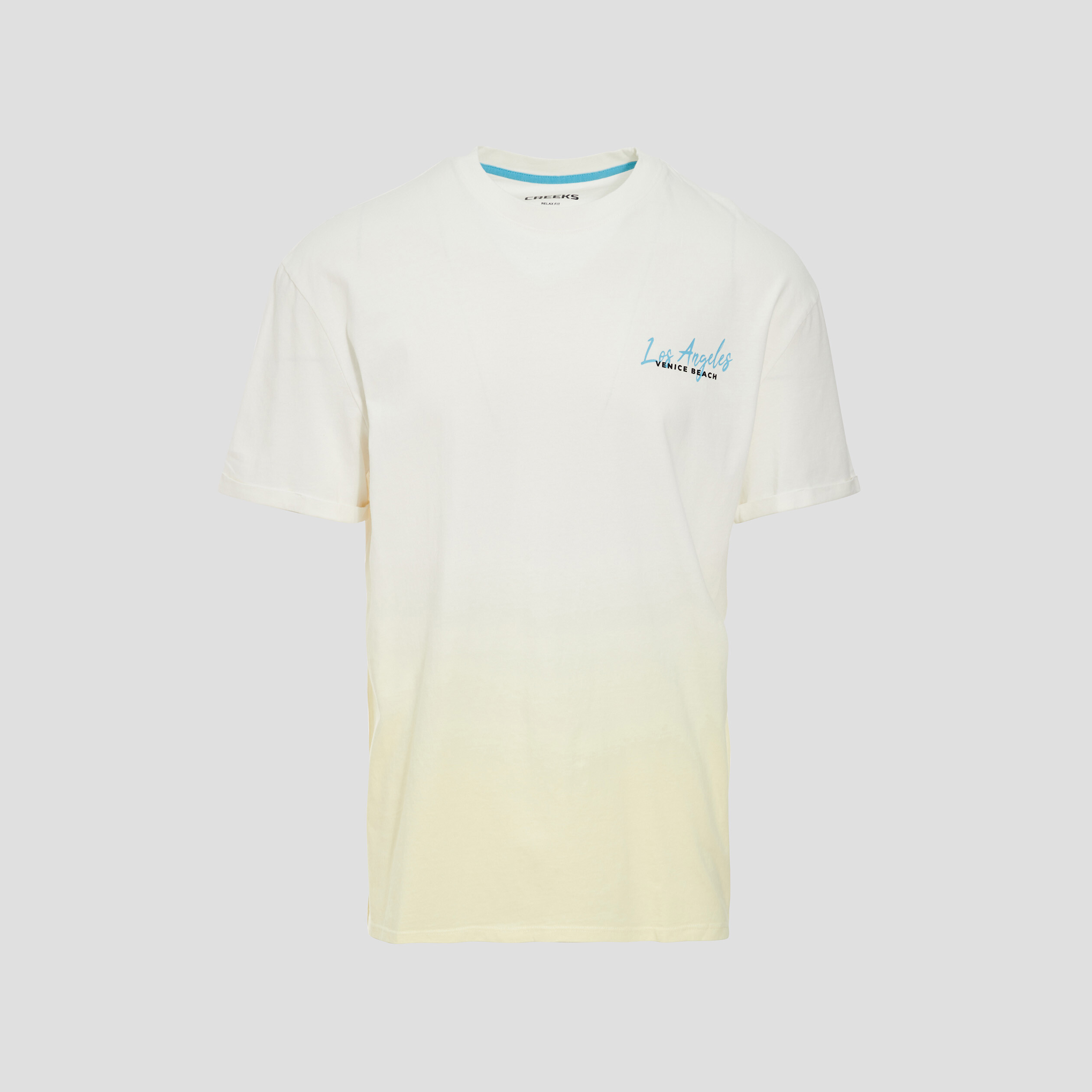 T-shirt manches courtes Creeks jaune clair homme | La Halle