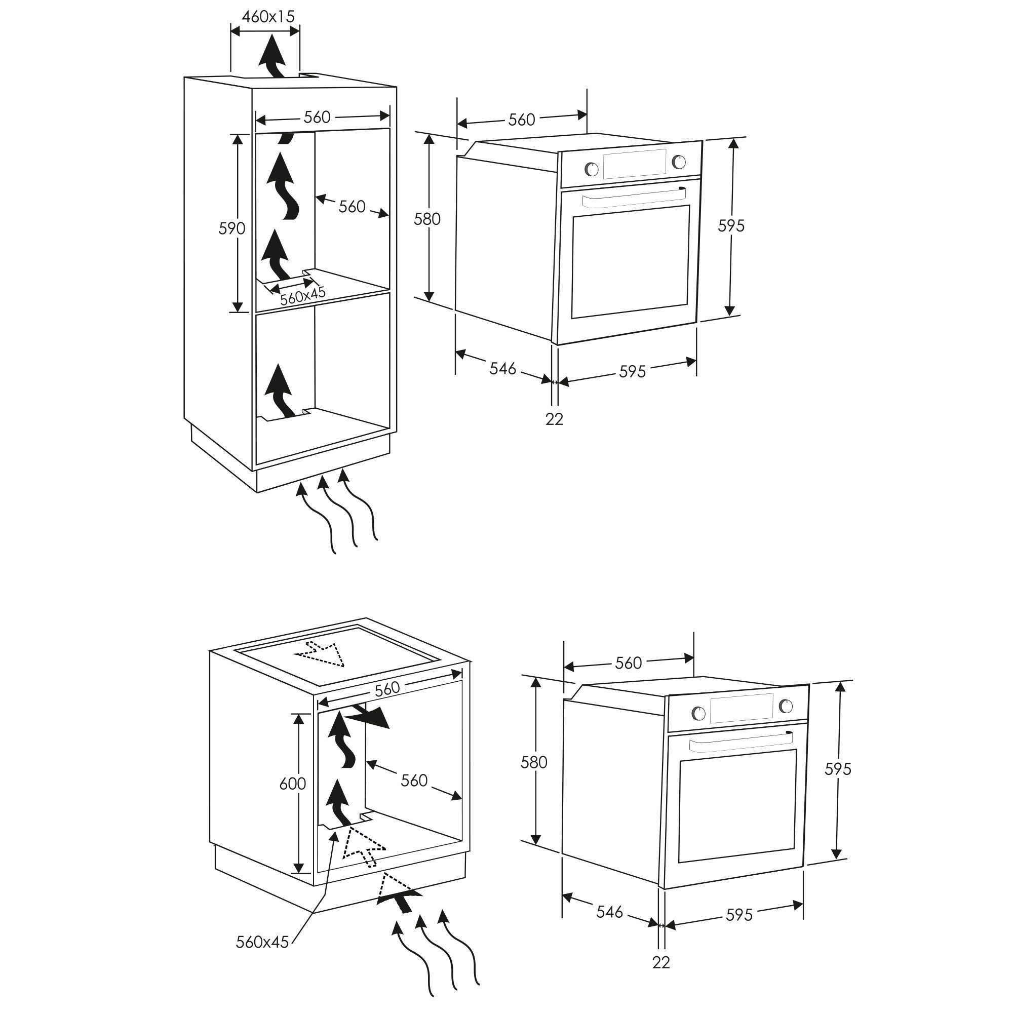 Candy Einbaubackofen FCT896XS WIFI, mit 1-fach-Teleskopauszug, Pyrolyse-Selbstreinigung, Pyrolyse, Display mit Touch Bedienung, WiFi Funktion