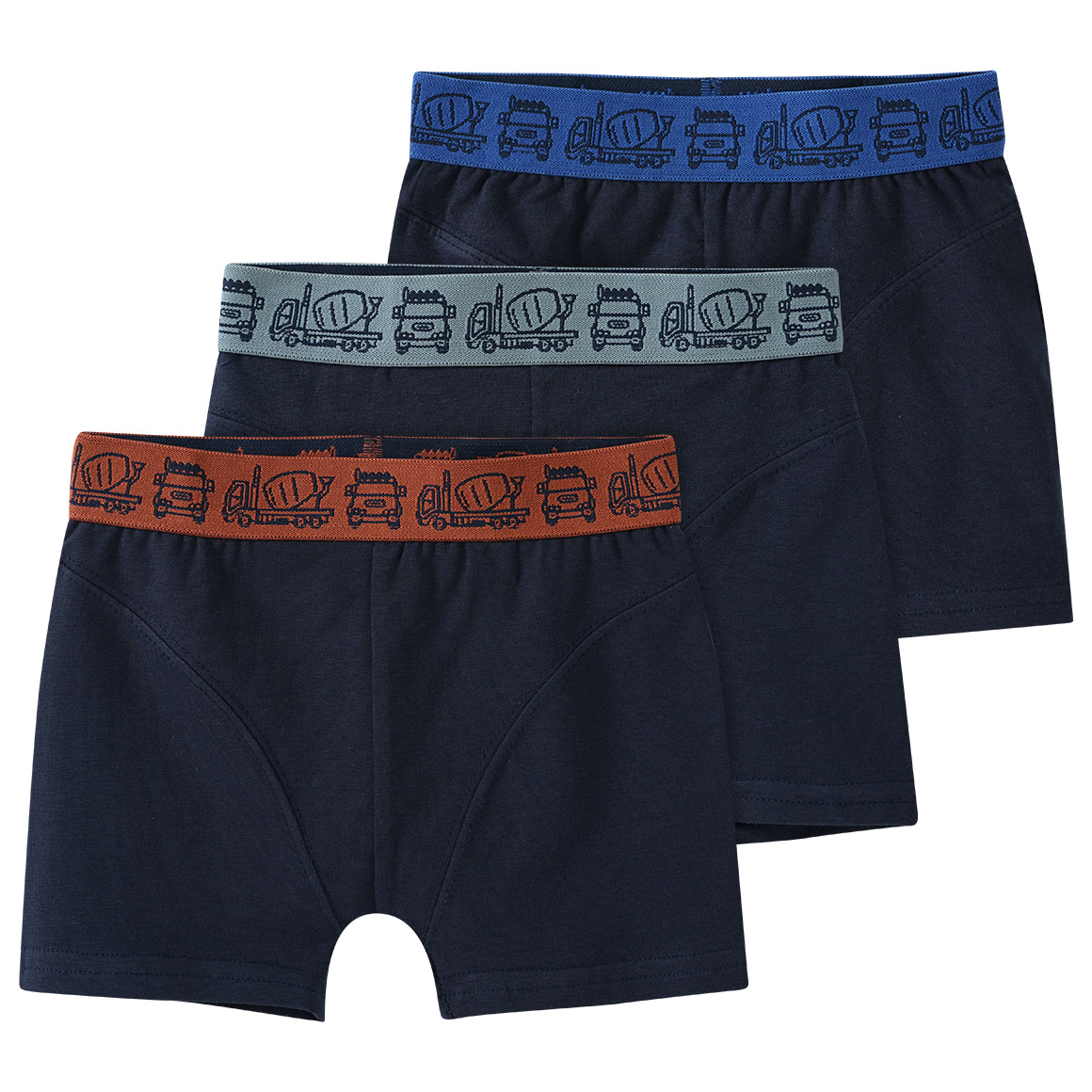 3 Jungen Boxer mit Webbund