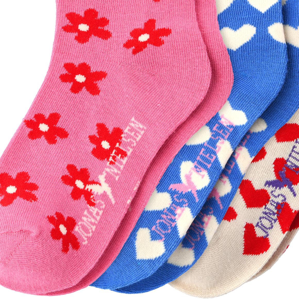 3 Paar Mädchen Socken mit Bio-Baumwolle