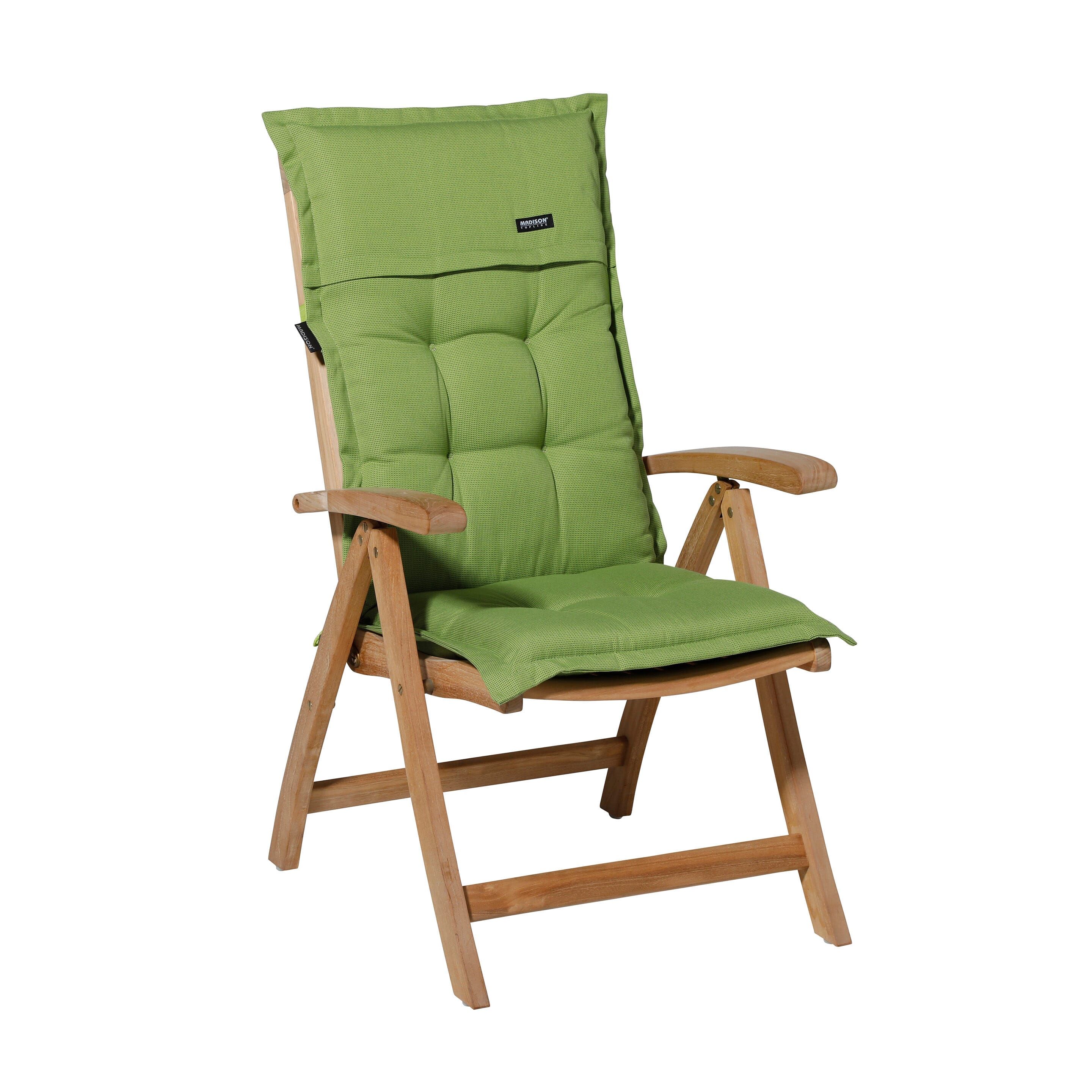 Madison Rib Lime 123x50 Gartenkissen mit hoher Rückenlehne