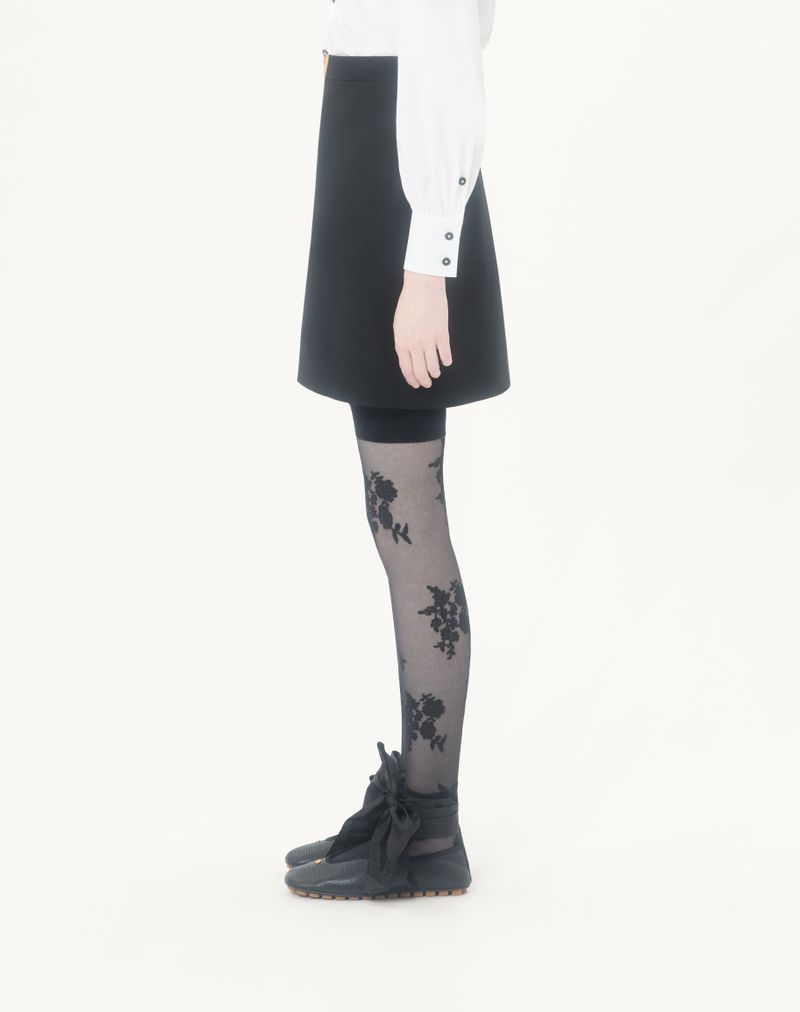 Korte crêpe couture rok