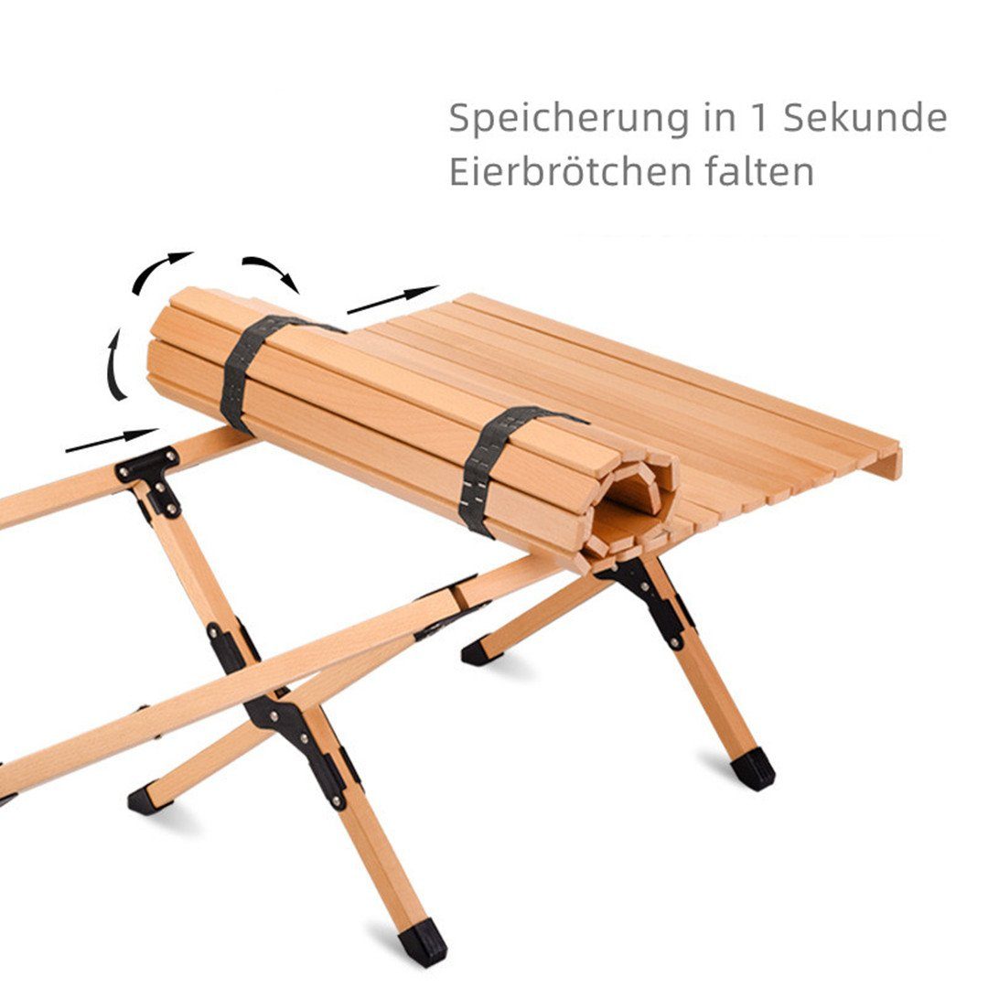 YANN Klapptisch Klapptisch Primitive Outdoor-Eierrollentisch, Picknick (1-St)