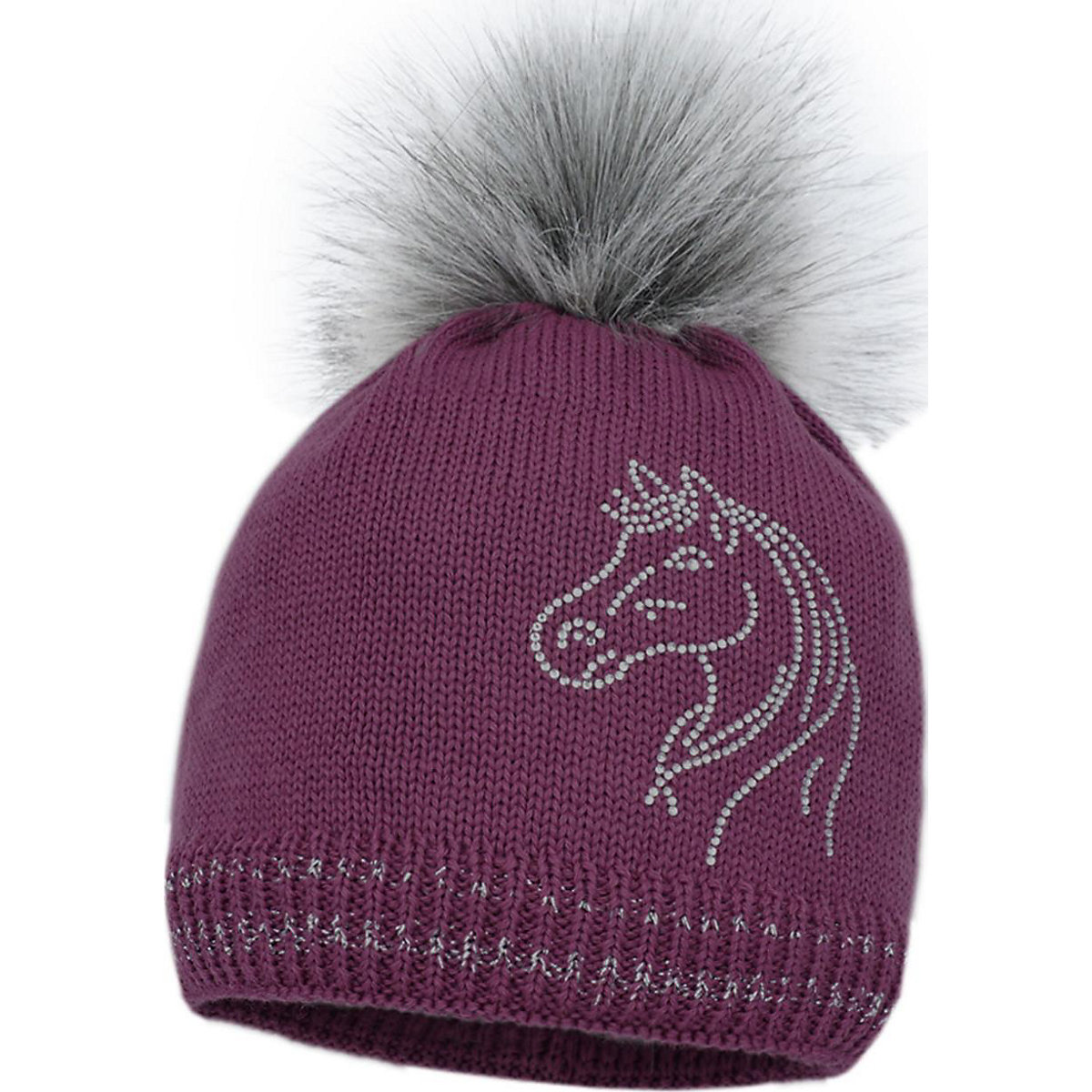 Bommelmütze HORSE für Mädchen