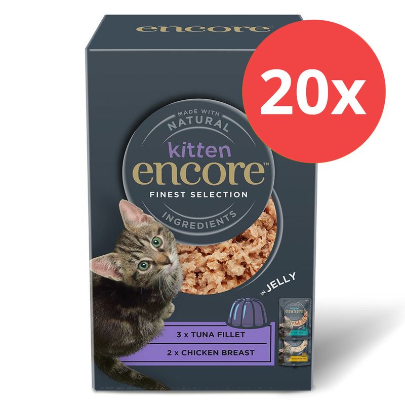 Sparpaket Encore Kitten Jelly Pouch 20 x 50 g