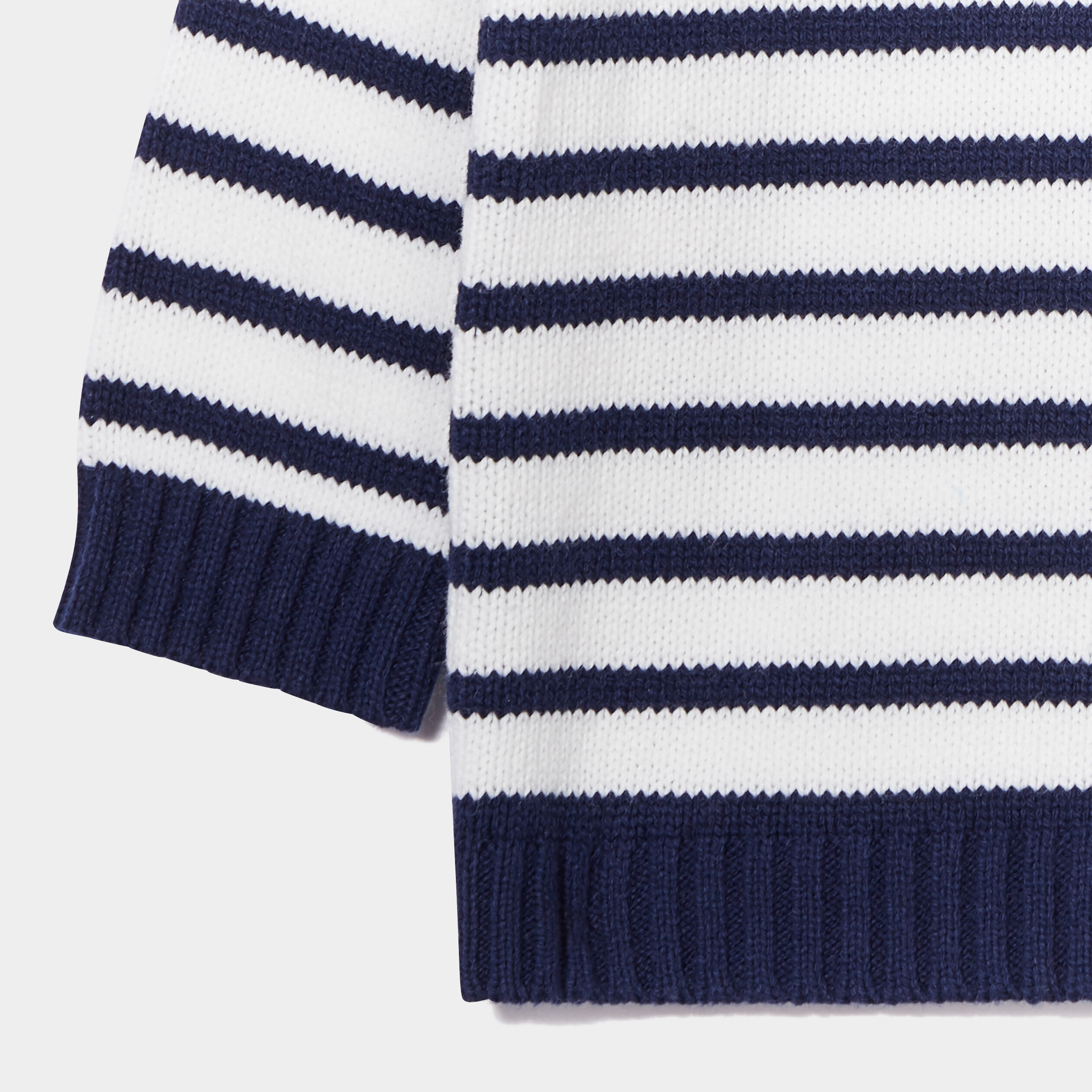 Pull marinière épaule boutonnée Kimbaloo ecru bébé garçon | La Halle