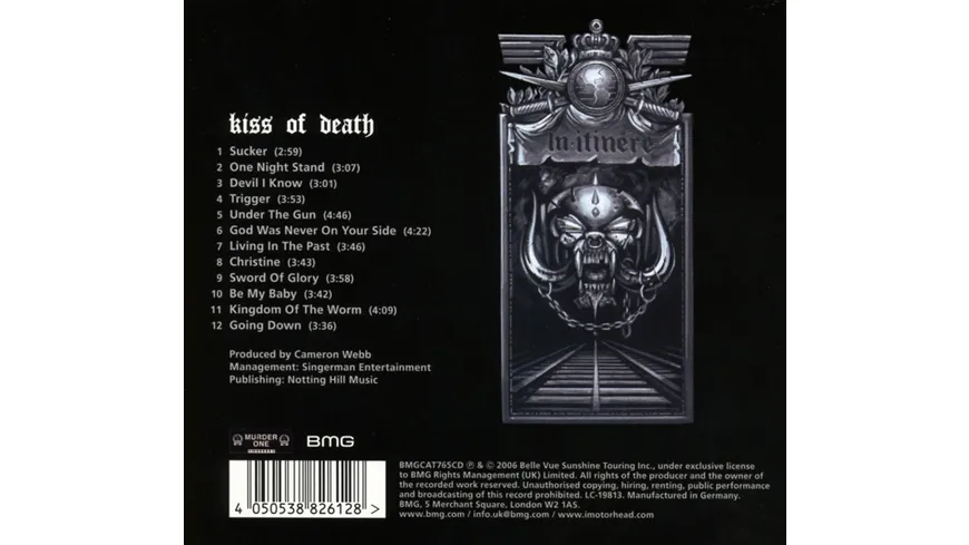 Kiss of Death Digipak