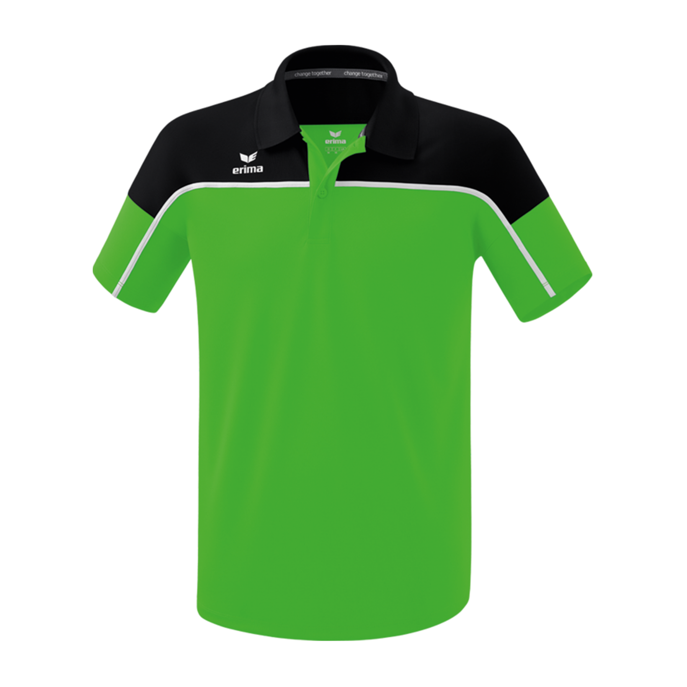 Erima Change by Poloshirt Grün Schwarz