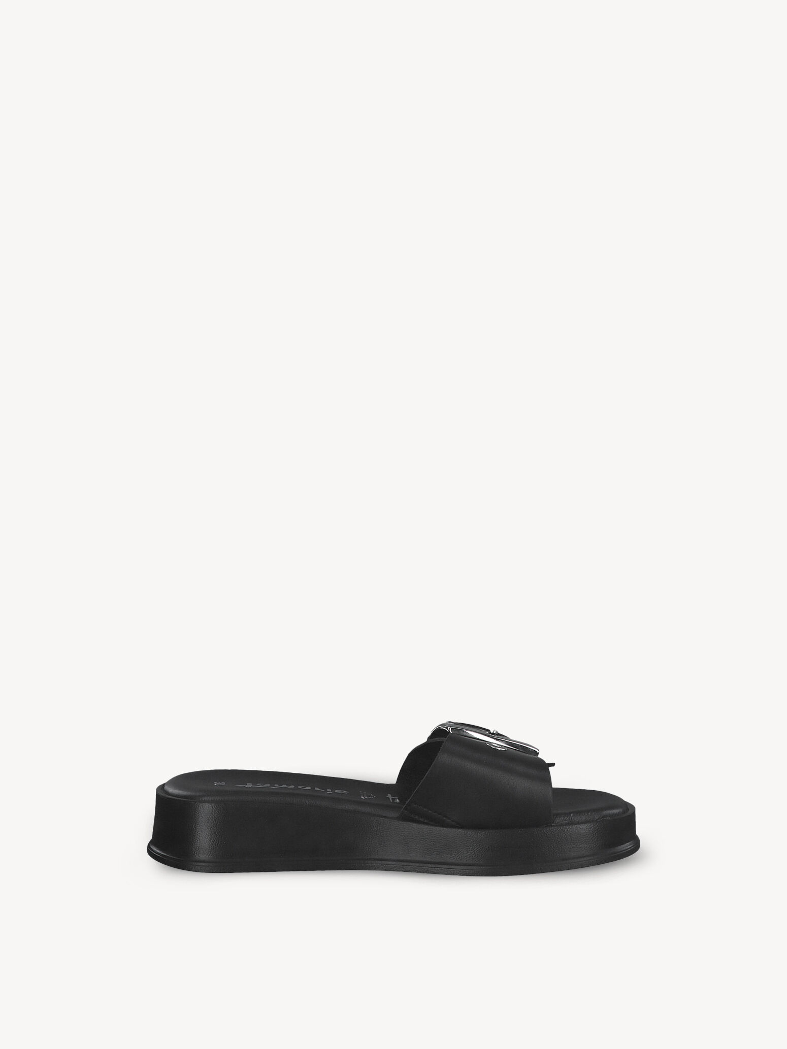 Mule en cuir - noir