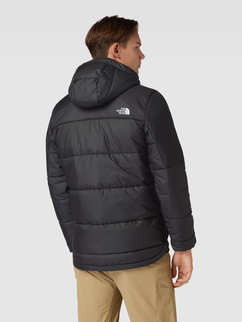 Steppjacke mit Logo-Stitching Modell 'CIRCULAR DIABLO' in schwarz