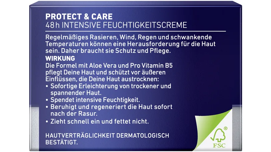 NIVEA MEN Protect and Care Intensive Feuchtigkeitscreme 50 ml
