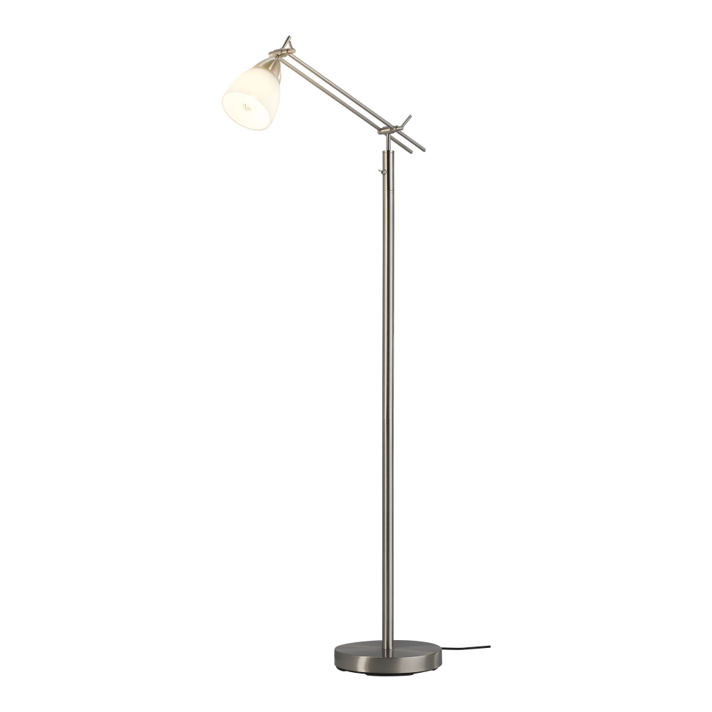 Stehleuchte 1flg. Curo nickel