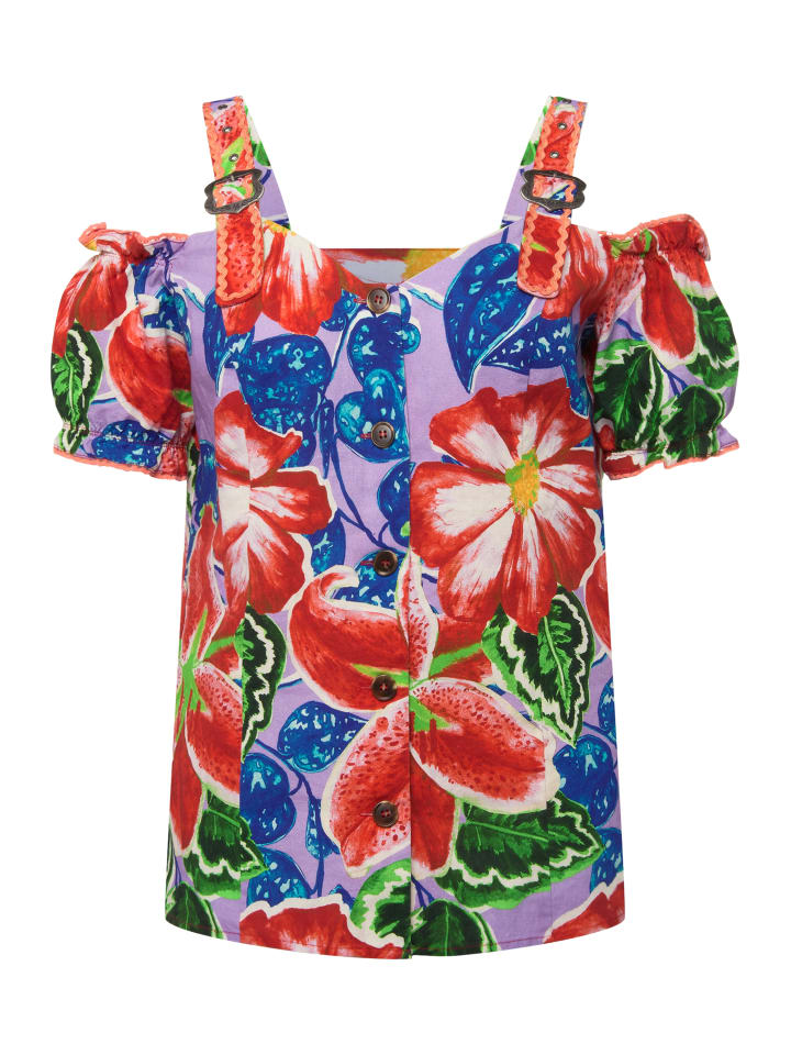 Ulla Popken Trachtenbluse in multicolor günstig kaufen