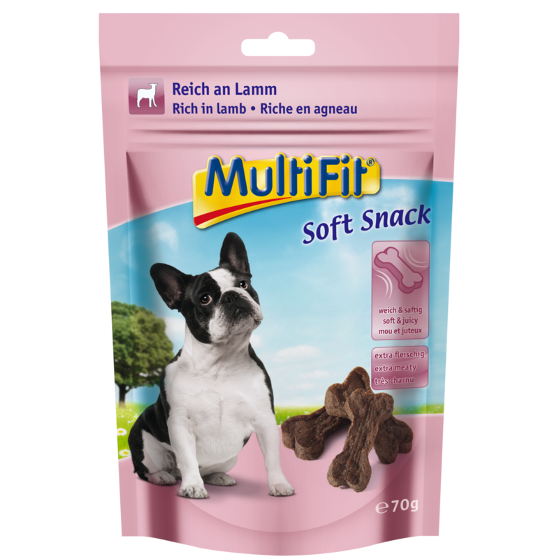 MultiFit Snacks MultiFit Soft Snack 3x70g Lamm