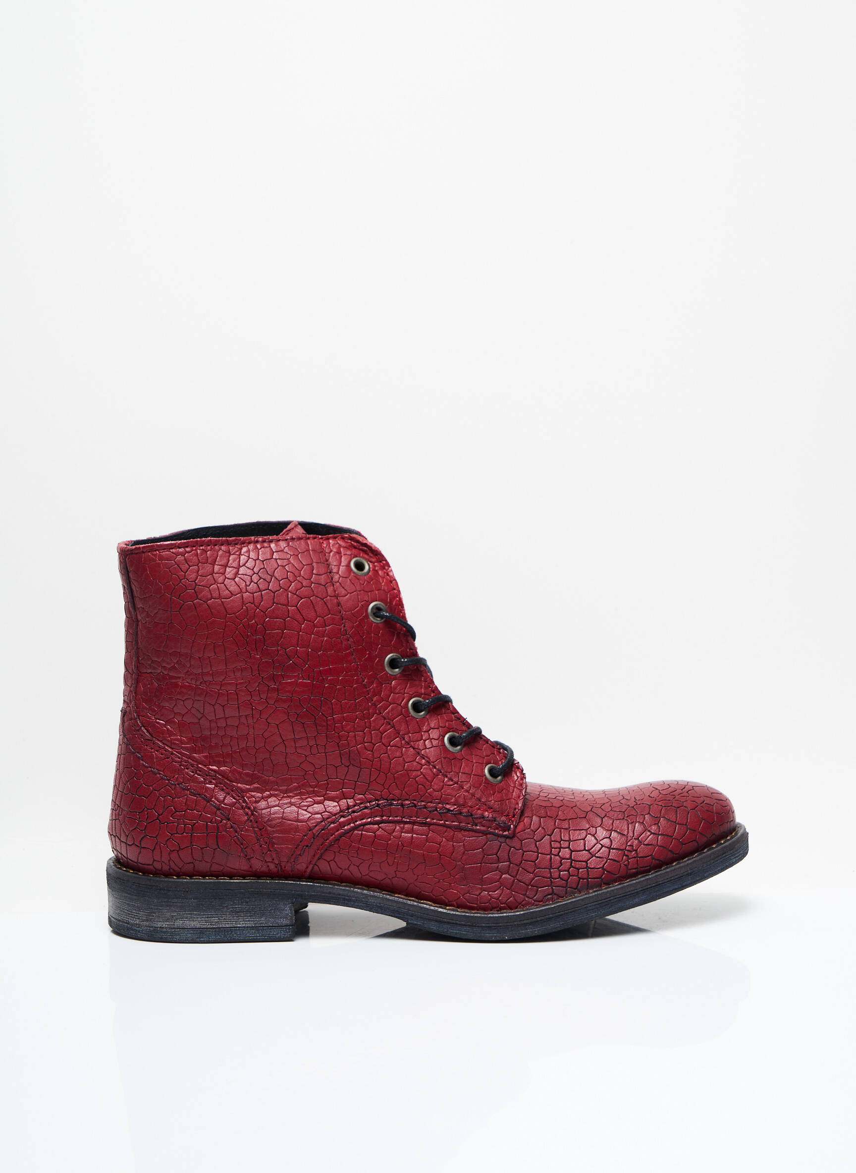 Ippon Vintage Bottines Femme couleur rouge