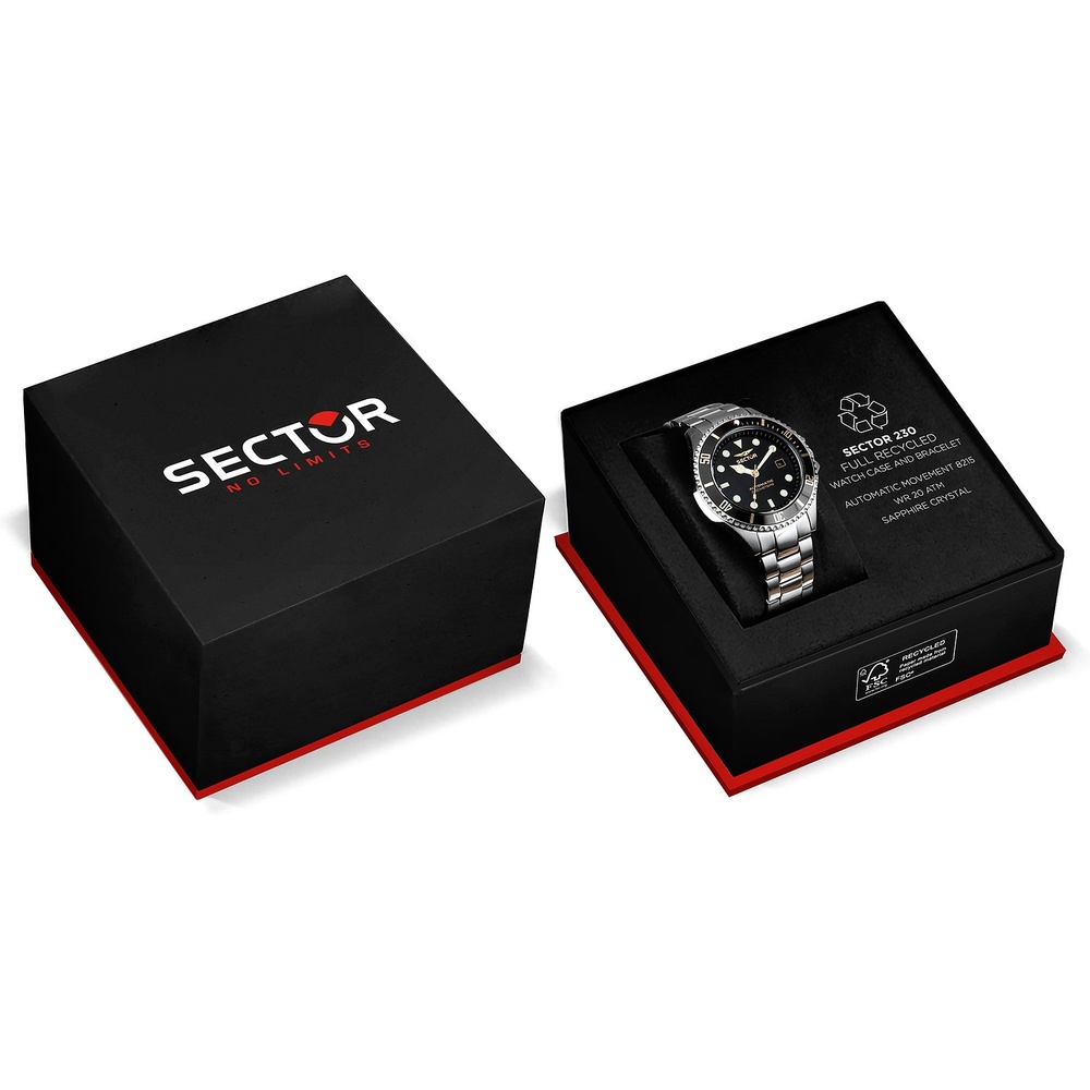 Sector Montre pour hommes Acier inoxydable recylé, Aluminium Montre