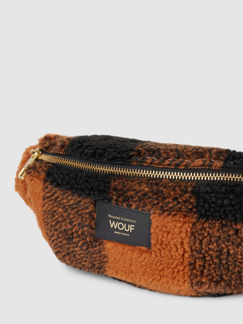 Bauchtasche aus Teddyfell Modell 'Brownie' in cognac