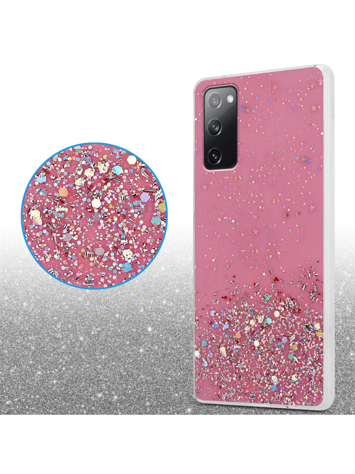 cadorabo Hülle für Samsung Galaxy S20 FE Glitter in Rosa mit Glitter günstig kaufen onesize