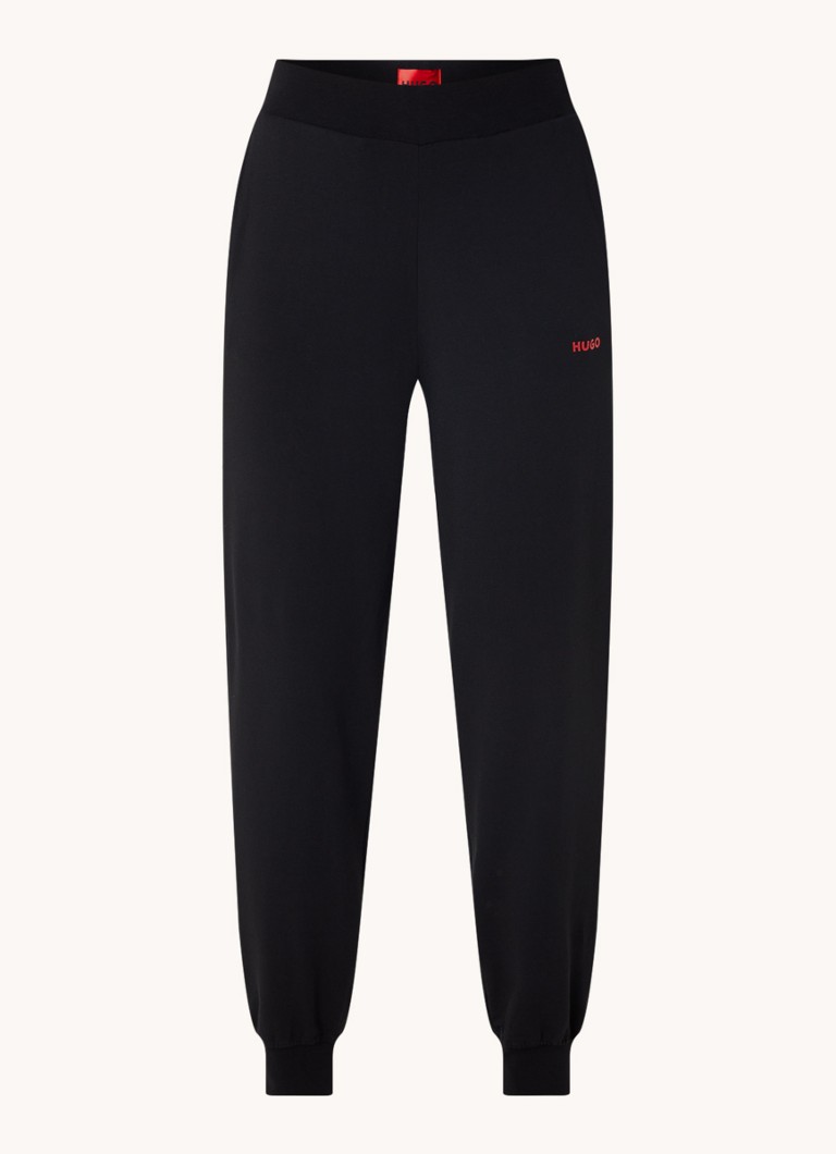 Pantaloni de trening HUGO BOSS Shuffle cu talie înaltă, croială slim, cu logo