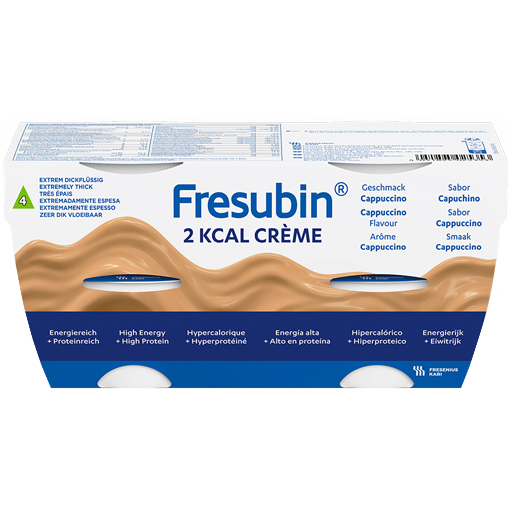 FRESUBIN 2 kcal Creme Cappuccino im Becher  4X125 g  Flüssigkeit