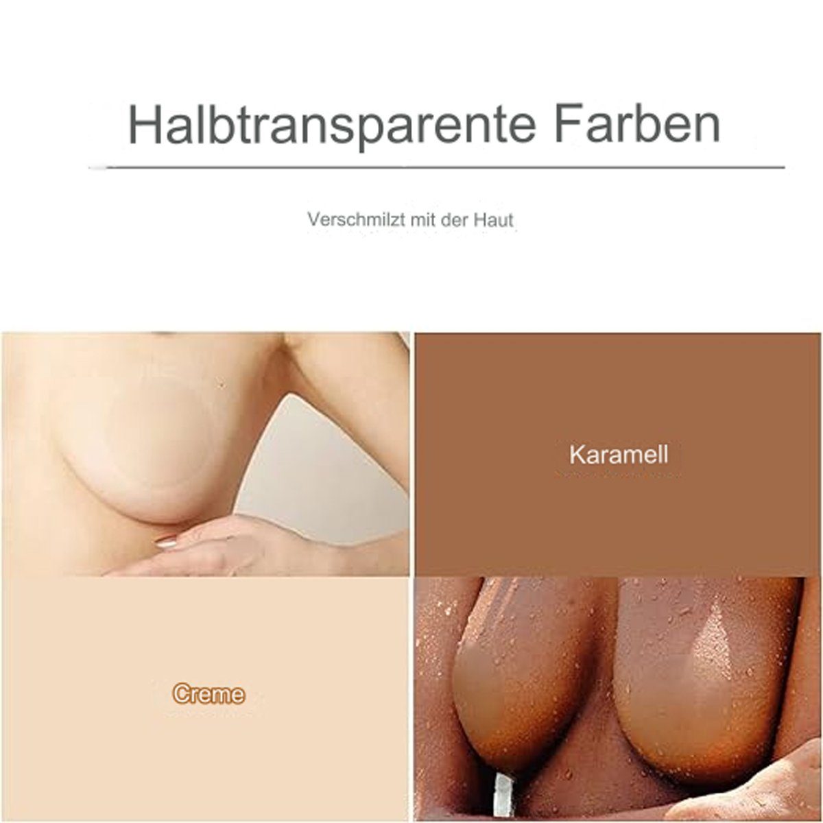B.X BH-Einlagen 5 Paar Brustwarzenabdeckungen Damen wiederverwendbar selbstklebende (5 Paar), Silikon-Nippelpasteten, klebrige BH-Pasties mit Blütenblättern