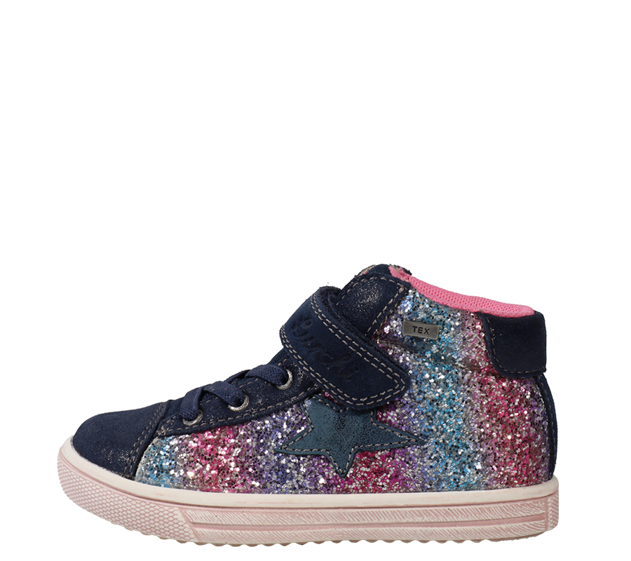 Lurchi Sneaker Sanna-TEX - navy-rainbow glitter