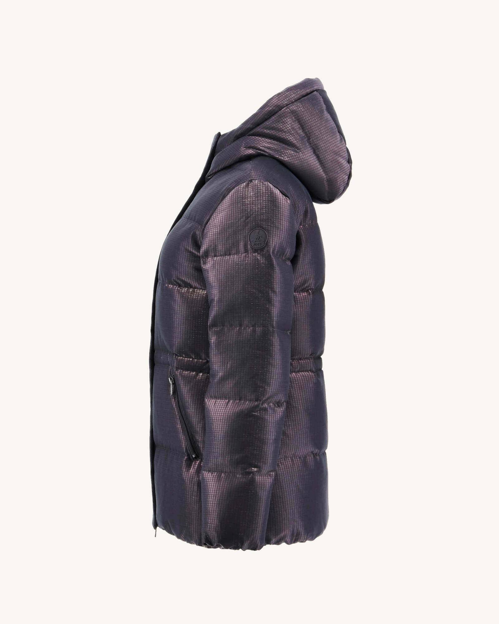 Doudoune à capuche Grand Froid Christmas violet Laponi