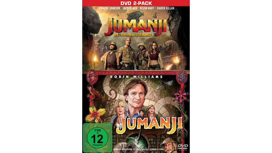Jumanji & Jumanji - Willkommen im Dschungel  [2 DVDs]