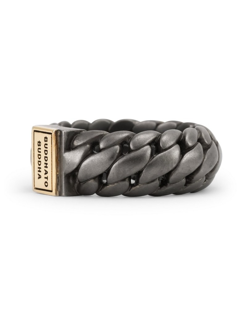 Buddha to Buddha  Ben Small ring van zilver met detail van 14 karaat goud