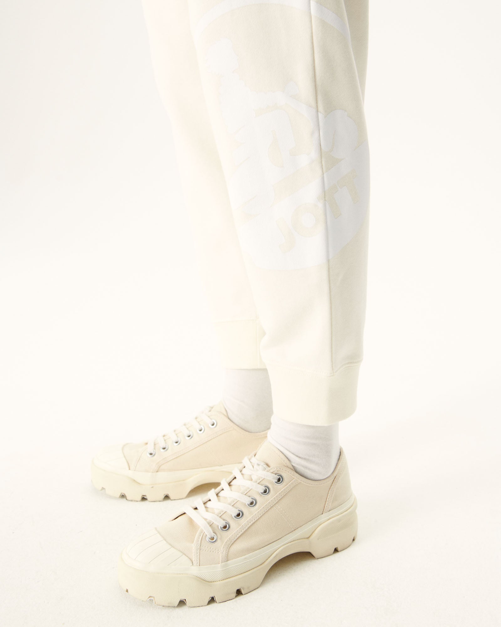 Jogpant femme en coton biologique Ecru Soledad