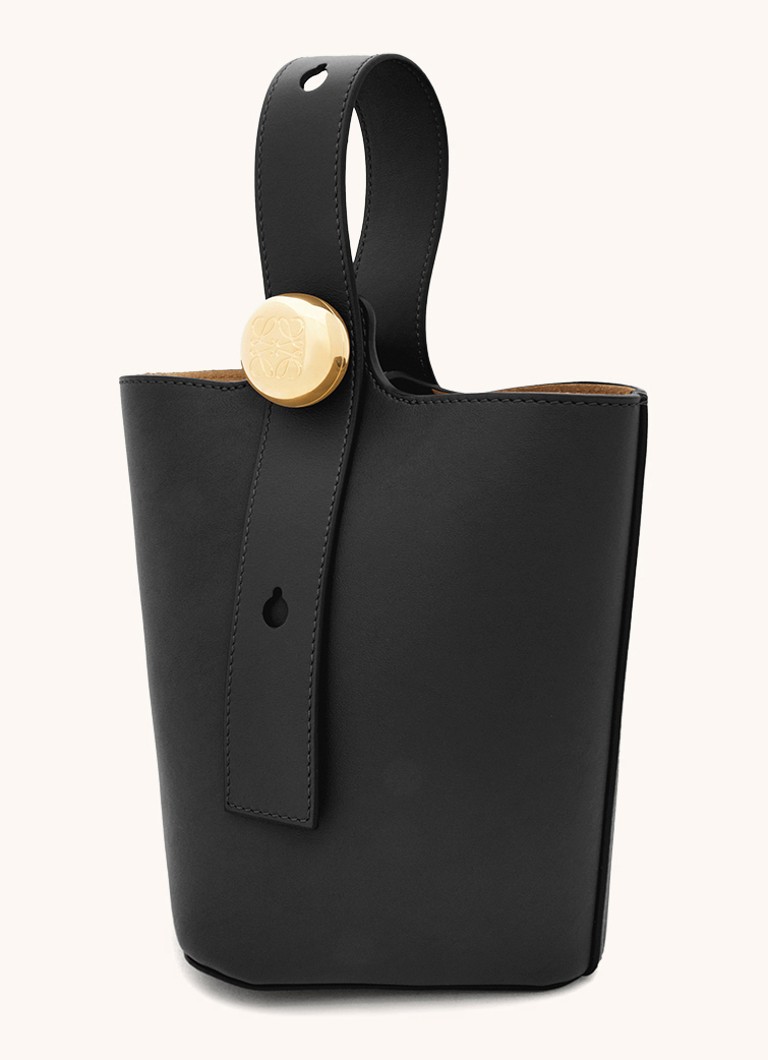 LOEWE Pebble Bucket μίνι τσάντα ώμου από δέρμα μοσχαριού