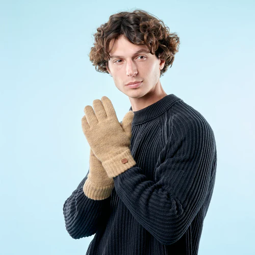 Brown Fleece Moscow Mule Gloves