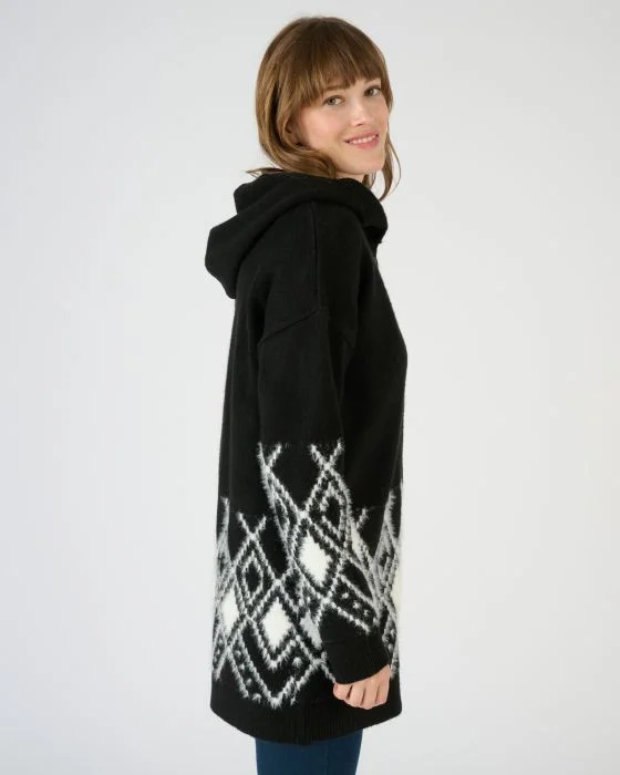 Gilet jacquard maille poilue Thermolactyl